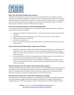 What is the United Way Emerging Leaders program?