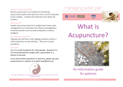 Electro acupuncture (EA) Electro acupuncture is a method of stimulating