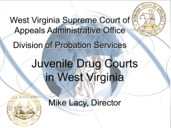 Juvenile Drug Courts in West Virginia