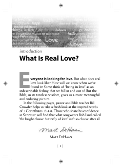 E What Is Real Love? introduction