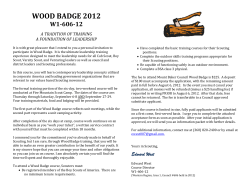 WOOD BADGE 2012 W1-606-12