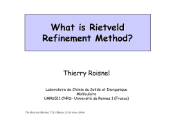 What is Rietveld Refinement Method