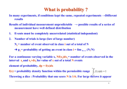 What is probability ?