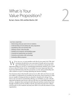 What is Your Value Proposition?