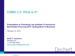 CMBS 2.0: What is it?