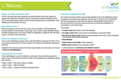 1. Welcome What is an Official Community Plan? Community Engagement to Date
