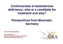 Controversies in testosterone deficiency: who is a candidate for treatment and why?