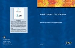 Chronic Emergency: Why NCDs Matter