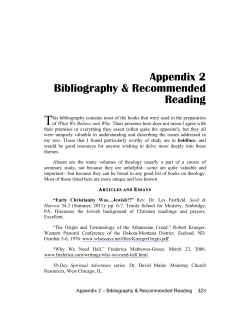 T Appendix 2 Bibliography &amp; Recommended Reading