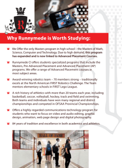 Why Runnymede is Worth Studying: