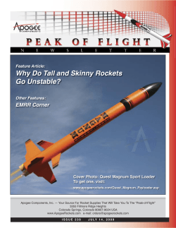 Why Do Tall and Skinny Rockets Go Unstable? EMRR Corner