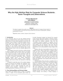 Why the High Attrition Rate for Computer Science Students: Reviewed Papers