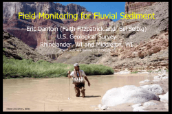 Field Monitoring for Fluvial Sediment