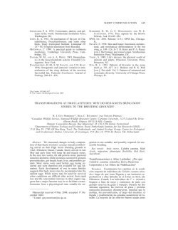 SHORT COMMUNICATIONS 449 J , P. A. 1993. Cormorants, darters, and pel-