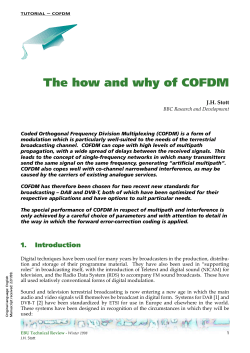 The how and why of COFDM J.H. Stott