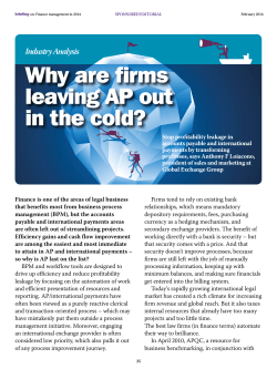 Why are firms leaving AP out in the cold? Industry Analysis