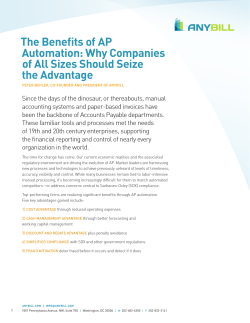 The Benefits of AP Automation: Why Companies of All Sizes Should Seize