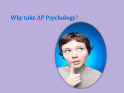 Why take AP Psychology