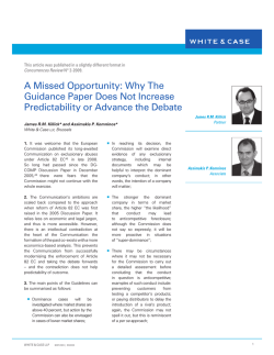 A Missed Opportunity: Why The Guidance Paper Does Not Increase