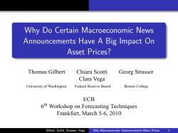 Why Do Certain Macroeconomic News Announcements Have A Big Impact On
