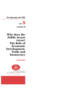 5 Why does the Public Sector Grow?