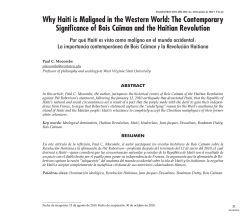 Why Haiti is Maligned in the Western World: The Contemporary