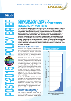 BRIEF No.02 GROWTH AND POVERTY ERADICATION: WHY ADDRESSING