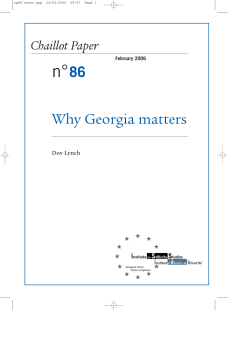 n° Why Georgia matters 86 Chaillot Paper