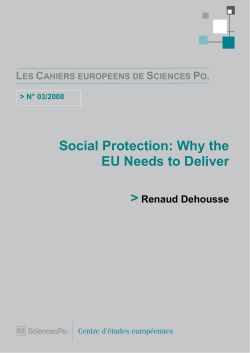 Social Protection: Why the EU Needs to Deliver &gt; L