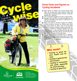 Some Facts and Figures on Cycling Accidents