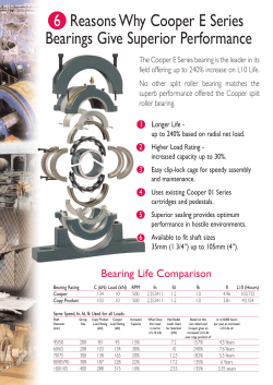 6 Reasons Why Cooper E Series Bearings Give Superior Performance