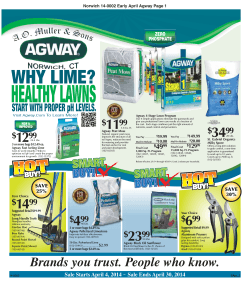 HEALTHY LAWNS WHY LIME? 12 4