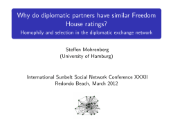 Why do diplomatic partners have similar Freedom House ratings?