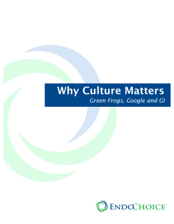Why Culture Matters  Green Frogs, Google and GI