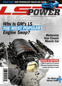 Why Is GM’s LS Engine Swap? ThE MoST PoPuLar Modernize