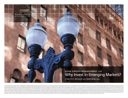 Why Invest in Emerging Markets? SILVA CAPITAL MANAGEMENT, LLC