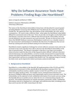 Why Do Software Assurance Tools Have Problems Finding Bugs Like Heartbleed?