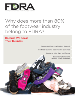 Why does more than 80% of the footwear industry belong to FDRA?