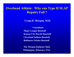 Overhead Athlete:  Why can Type II SLAP Repairs Fail ?