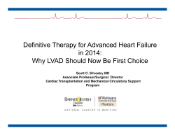 Definitive Therapy for Advanced Heart Failure in 2014: