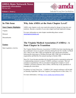 AMDA State Network News Quarterly eNewsletter