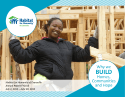 BUILD Why we Homes, Communities