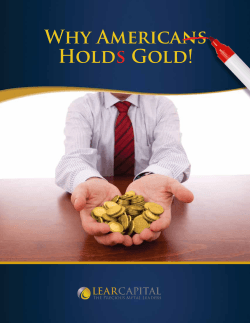 Why Americans Hold Gold! W A