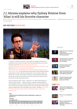 J.J. Abrams explains why Sydney Bristow from