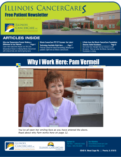 Free Patient Newsletter ARTICLES INSIDE September/October 2010 | Issue 5