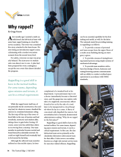 A Why rappel?