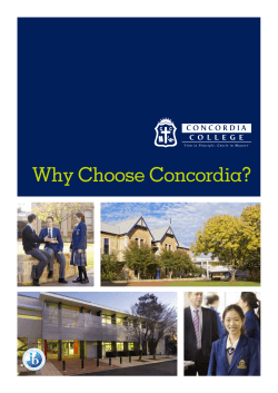 Why Choose Concordia?