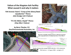 Failure of the Kingston Ash Facility:   What caused it and why it matters 