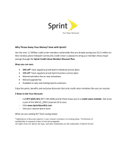 Why Throw Away Your Money? Save with Sprint!