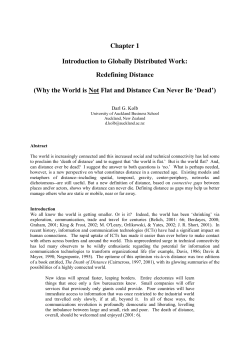 Chapter 1  Introduction to Globally Distributed Work: Redefining Distance